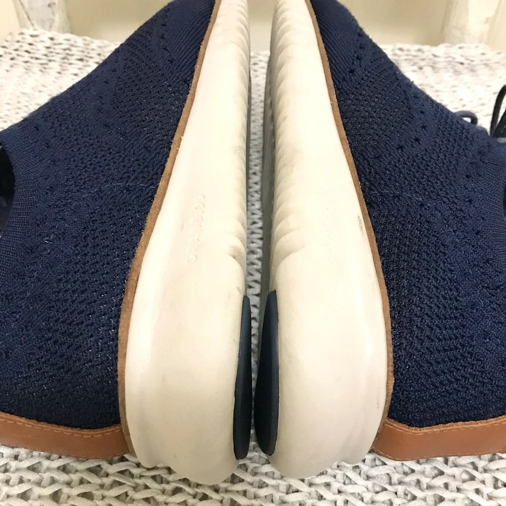Cole Haan Zerogrand Knit Wingtip Oxfords Navy